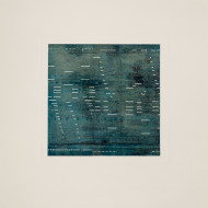 02 Notation:Turquoise, 56 x 53 cm